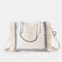 Bolso shopper para mujer de lona étnica beige Indira