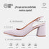 Zapatos con tacón para mujer de ante rosa Mary