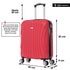 Raykong Maleta Cabina ABS 55x40x20cm (44L) - 20 Pulgadas Rojo - Waves