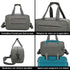 Raykong Bolsa de cabina convertible en mochila 40x20x25cm Ryanair 10kg equipaje de mano bolso de cabina Vueling gris