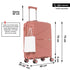 Juego de maletas PP Rígida 3 piezas|Maleta Cabina 55cm|Maleta Mediana extensible 65cm|Maleta Grande Extensible 75cm|Choco Rosa