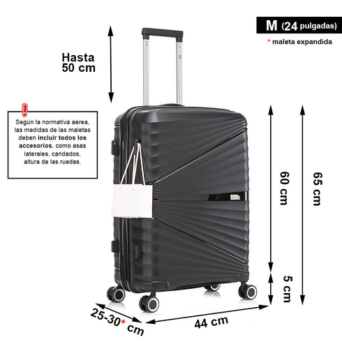 1990s Maleta Mediana extensible 65cm Choco Negro