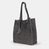 Bolso tote de piel serraje liso de mujer gris Cloe