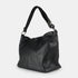 Bolso de hombro para mujer de piel con bandolera extensible negro Mara