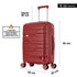Maleta de cabina 55x38x22 cm (44L) Polipropileno - Candado Incrustado - 20 Pulgadas - Burdeos - Bass