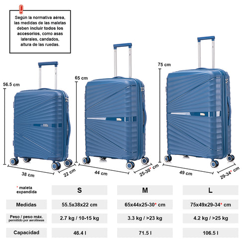 1990s Maleta Mediana extensible 65cm Choco Azul marino