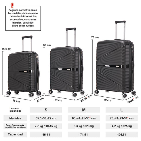 1990s Maleta Mediana extensible 65cm Choco Negro