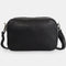 Bolso de bandolera con doble cremalleras Negro Cora