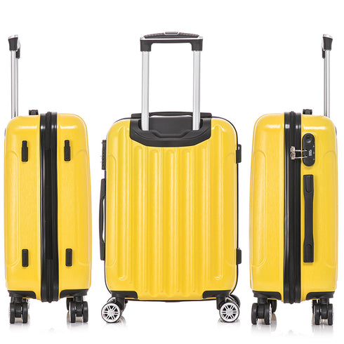 Maleta Cabina 55x39x21cm Policarbonato (45L) - 20 Pulgadas Amarillo - Seda