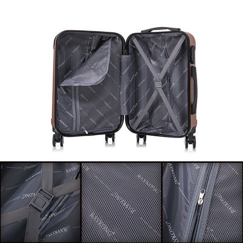 Maleta Cabina ABS 55x40x20cm 44L - 20 Pulgadas RosaDorada - Marina