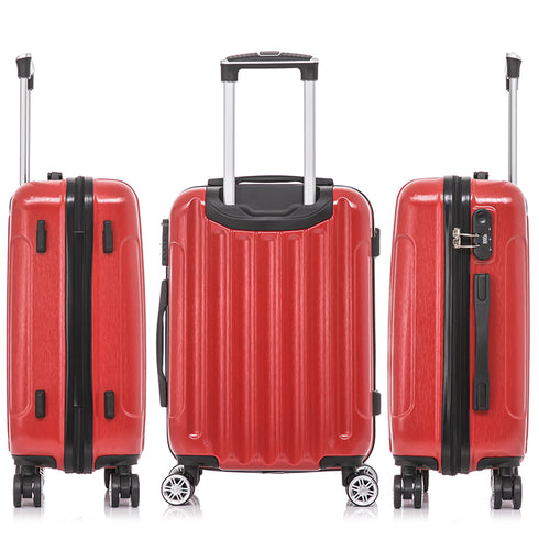 Maleta Cabina 55x39x21cm Policarbonato (45L) - 20 Pulgadas Rojo - Seda