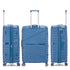 Juego de maletas PP Rígida 3 piezas|Maleta Cabina 55cm|Maleta Mediana 65cm Expandible |Maleta Grande 75cm Expandible |Choco Azul marino