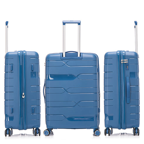 1990s Maleta Grande expandible 75cm Bass Azul marino