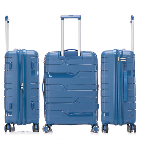 1990s Maleta Mediana extensible 65cm Bass Azul marino