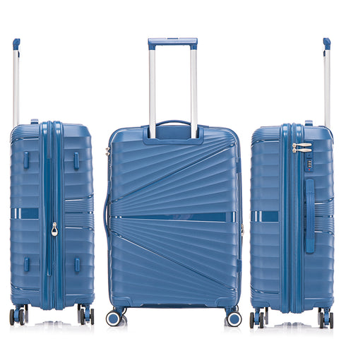 1990s Maleta Mediana extensible 65cm Choco Azul marino