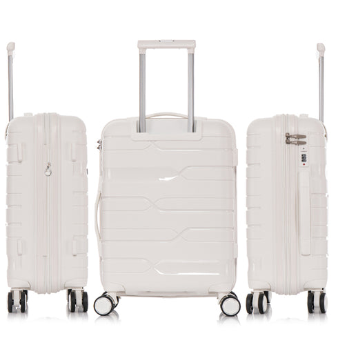 1990s Maleta mediana extensible 65cm - Bass (Blanco)