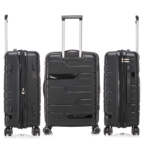 1990s Maleta mediana extensible 65cm Bass Negro