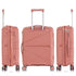 Juego de maletas PP Rígida 3 piezas|Maleta Cabina 55cm|Maleta Mediana extensible 65cm|Maleta Grande Extensible 75cm|Choco Rosa