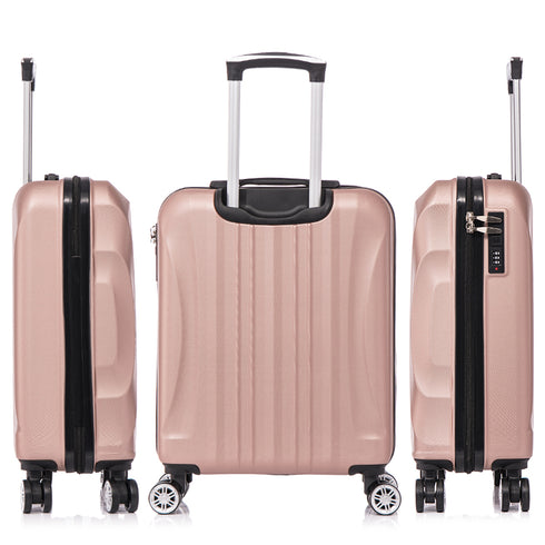 Raykong Maleta Cabina ABS 55x40x20cm (44L) - 20 Pulgadas RosaDorada - Waves