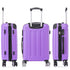 RAYKONG Maleta Mediana ABS 66x43x25cm | 71L | 24 Pulgadas | hasta 23kg semirígidas - Morado