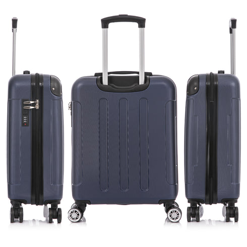 Raykong Maleta Cabina ABS 55x40x20cm (44L) Maxima aprovechamiento de espacio - 20 Pulgadas - AzulMarino