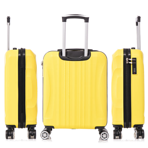 Raykong Maleta Cabina ABS 55x40x20cm (44L) - 20 Pulgadas Amarillo - Waves