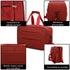 Raykong Bolsa de cabina convertible en mochila 40x20x25cm Ryanair 10kg equipaje de mano bolso de cabina Vueling rojo