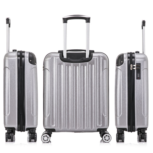 Maleta Cabina 55x40x20cm Policarbonato (44L) - 20 Pulgadas - Plateado