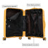 Maleta de cabina 55x39x21.5 cm (46L) Polipropileno - Candado Incrustado - 20 Pulgadas - Amarillo - Chocolate