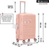 1990s Maleta Mediana extensible 65cm - Bass (Rosa Claro)