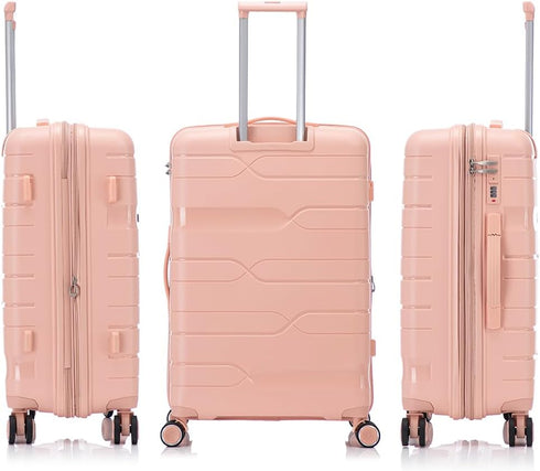 1990s Maleta Mediana extensible 65cm - Bass (Rosa Claro)