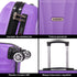 Raykong Maleta Cabina ABS 55x40x20cm (44L) - 20 Pulgadas Morada - Waves