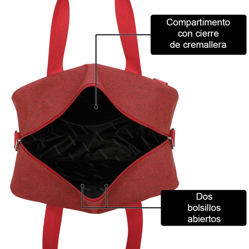 Raykong Bolsa de cabina convertible en mochila 40x20x25cm Ryanair 10kg equipaje de mano bolso de cabina Vueling rojo