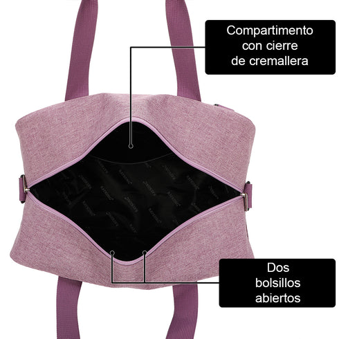 Raykong Bolsa de cabina convertible en mochila 40x20x25cm Ryanair 10kg equipaje de mano bolso de cabina Vueling morado
