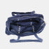 Bolso shopper para mujer de piel serraje con tachuelas azul marino Alexandra