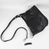 Bolso de hombro para mujer de piel con bandolera extensible negro Mara