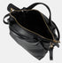 Bolso bandolera para mujer de piel con asas de mano negro Amelie