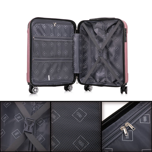 Maleta Cabina 55x40x20cm Policarbonato (44L) - 20 Pulgadas - RosaDorada