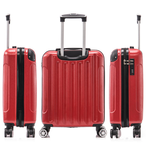 Maleta Cabina 55x40x20cm Policarbonato (44L) - 20 Pulgadas - Rojo