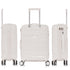 Maleta de cabina 55x38x22 cm (44L) Polipropileno - Candado Incrustado - 20 Pulgadas - Blanco - Bass