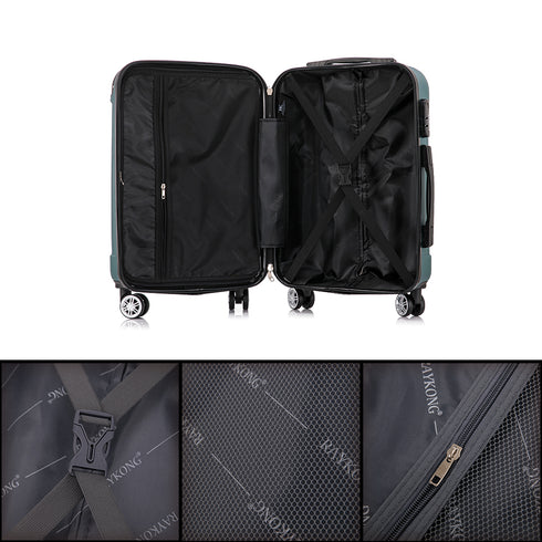 Maleta Cabina ABS 55x40x20cm (40L) - 20 Pulgadas Verde - Marina