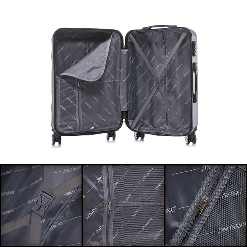 Raykong Maleta Cabina ABS 55x38x23cm 44L - 20 Pulgadas Plateada - Waves