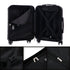 Conjunto de 3 Maletas|Neceser 29x35x16.50cm|Maleta Cabina ABS+PC 55x40x20cm|Mediana Expandible 20kg-23kg - 66x45x27.50-30cm | Negro