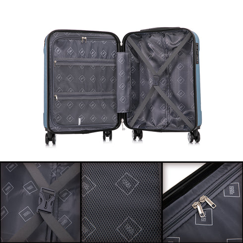 Maleta Cabina 55x40x20cm Policarbonato (44L) - 20 Pulgadas Azul