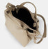 Bolso bandolera para mujer de piel con asas de mano khaki Amelie