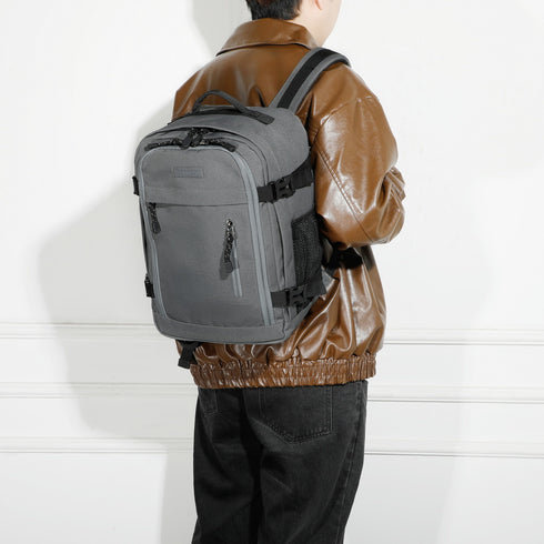 Raykong Mochila De Cabina Ryanair 40x20x25cm (20L) | Mochila De Viaje Impermeable Para Avión | Equipaje De Mano Resistente | Mochila Para Senderismo | Escolar | Trabajo - Gris