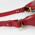 Bolso de hombro para mujer de piel saffiano con bandolera larga rojo Maribel