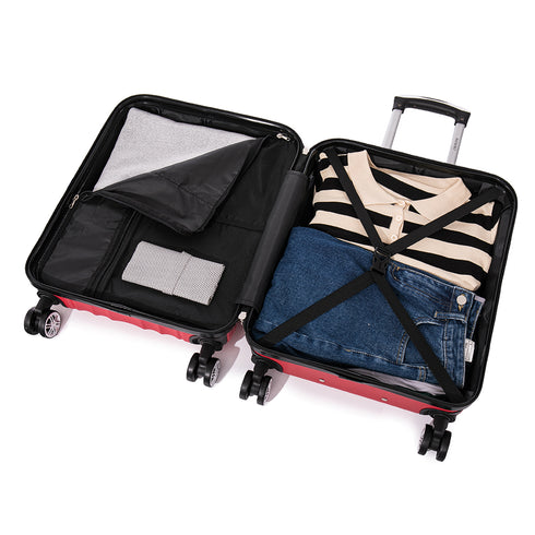 Raykong Maleta Cabina ABS 55x40x20cm (44L) - 20 Pulgadas Rojo - Waves