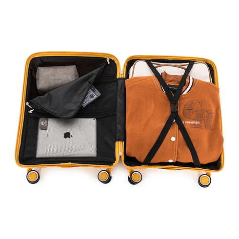 1990s Maleta Mediana extensible 65cm - Choco (Amarillo)