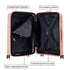 Maleta de cabina 55x39x21.5 cm (46L) Polipropileno - Candado Incrustado - 20 Pulgadas - Rosa Claro - Choco